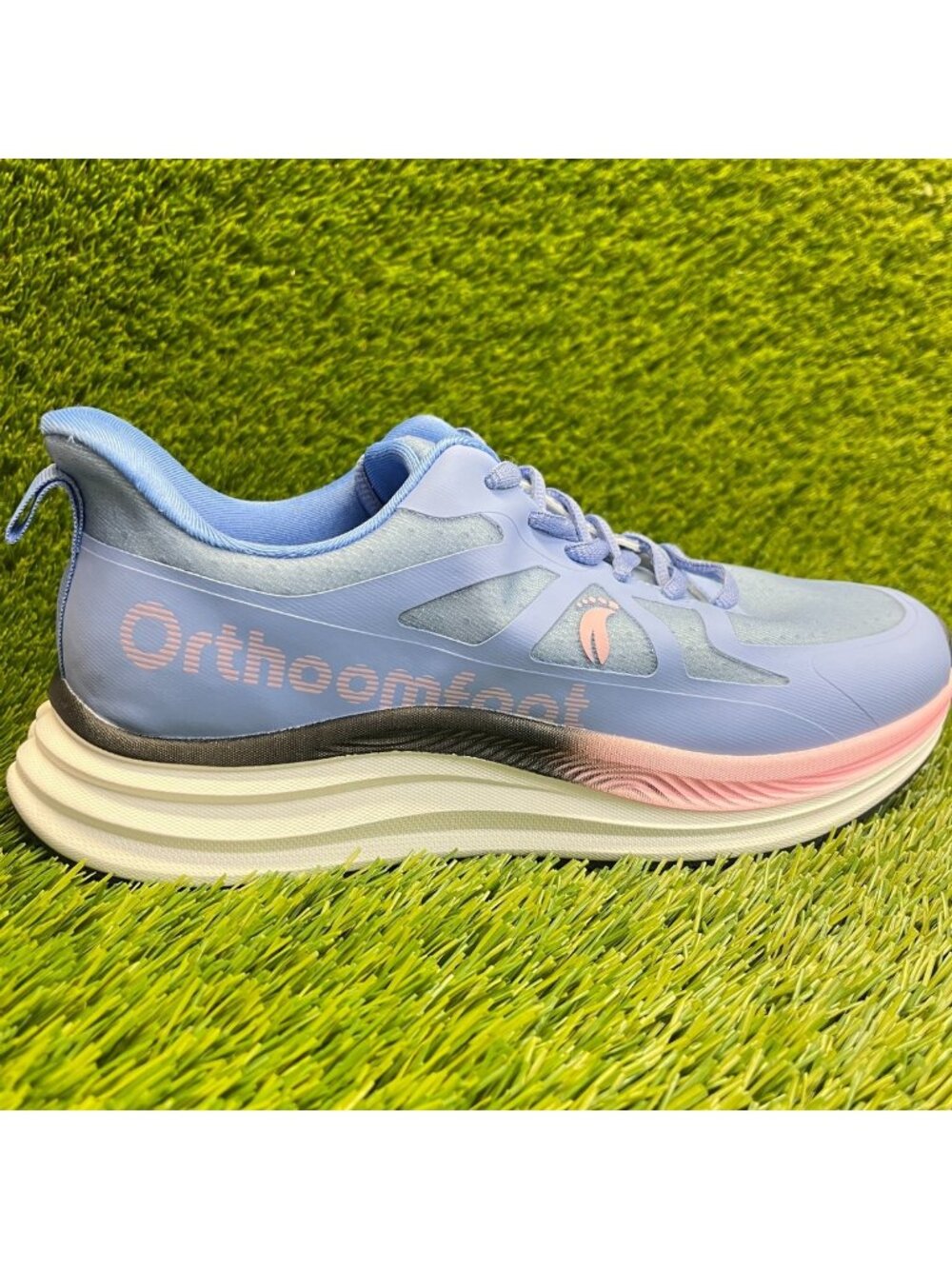 OrthoComfoot Orthopedic Womens Size 9 Blue Pink Athletic Running Shoes Sneakers